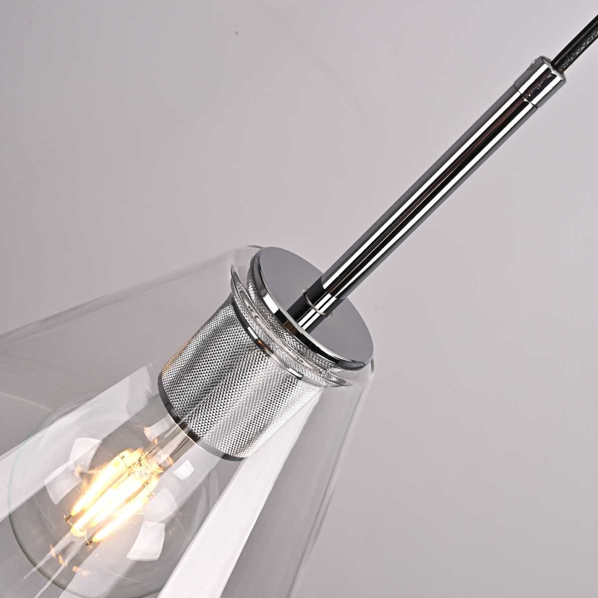 Подвесные светильник Светильник RH Utilitaire Funnel Pendant, Никель никель металлические / металл / стекло — фото 3