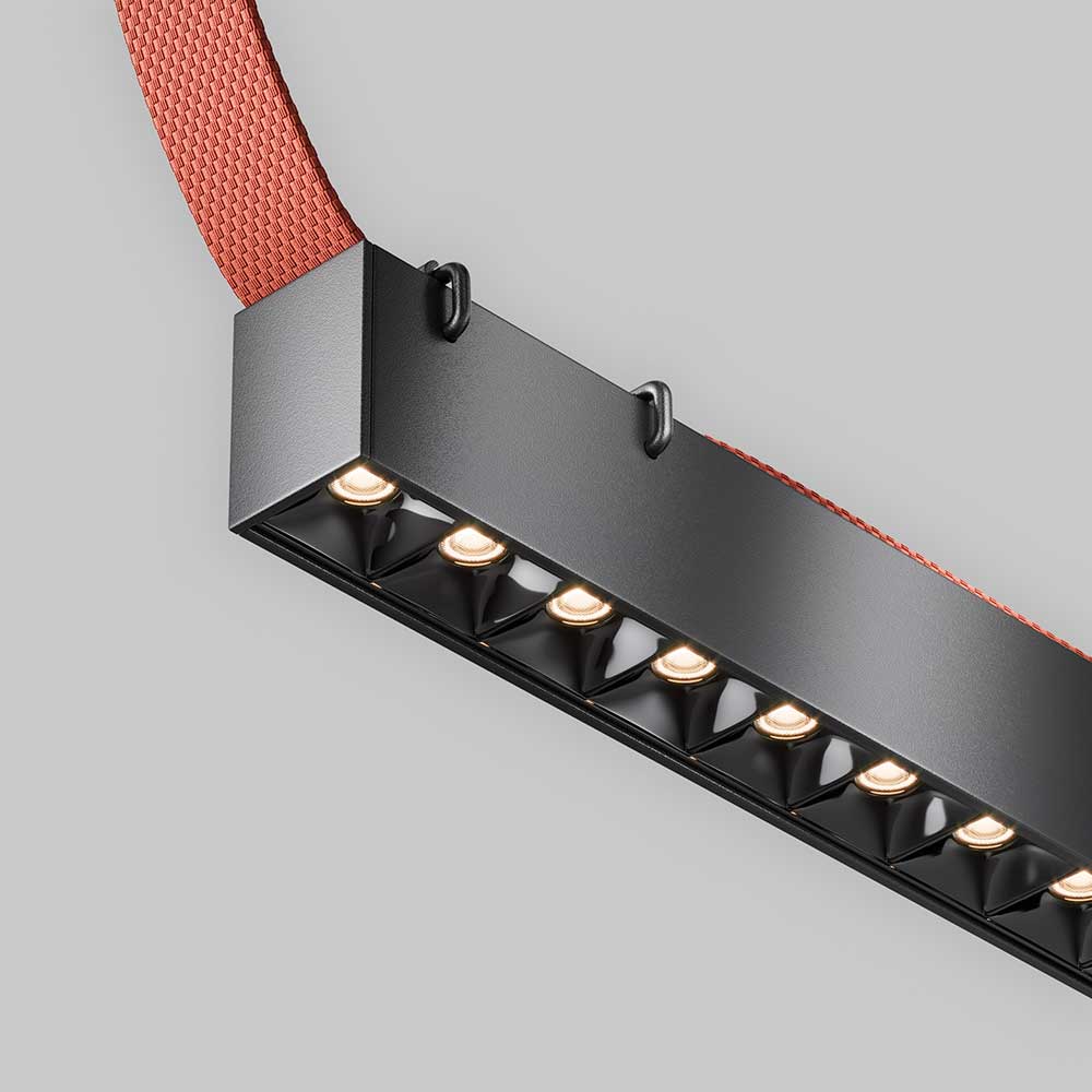 Подвесные светильник Подвесной светодиодный светильник Maytoni Technical Pendant system Parity Points черный металлические / алюминий — фото 2