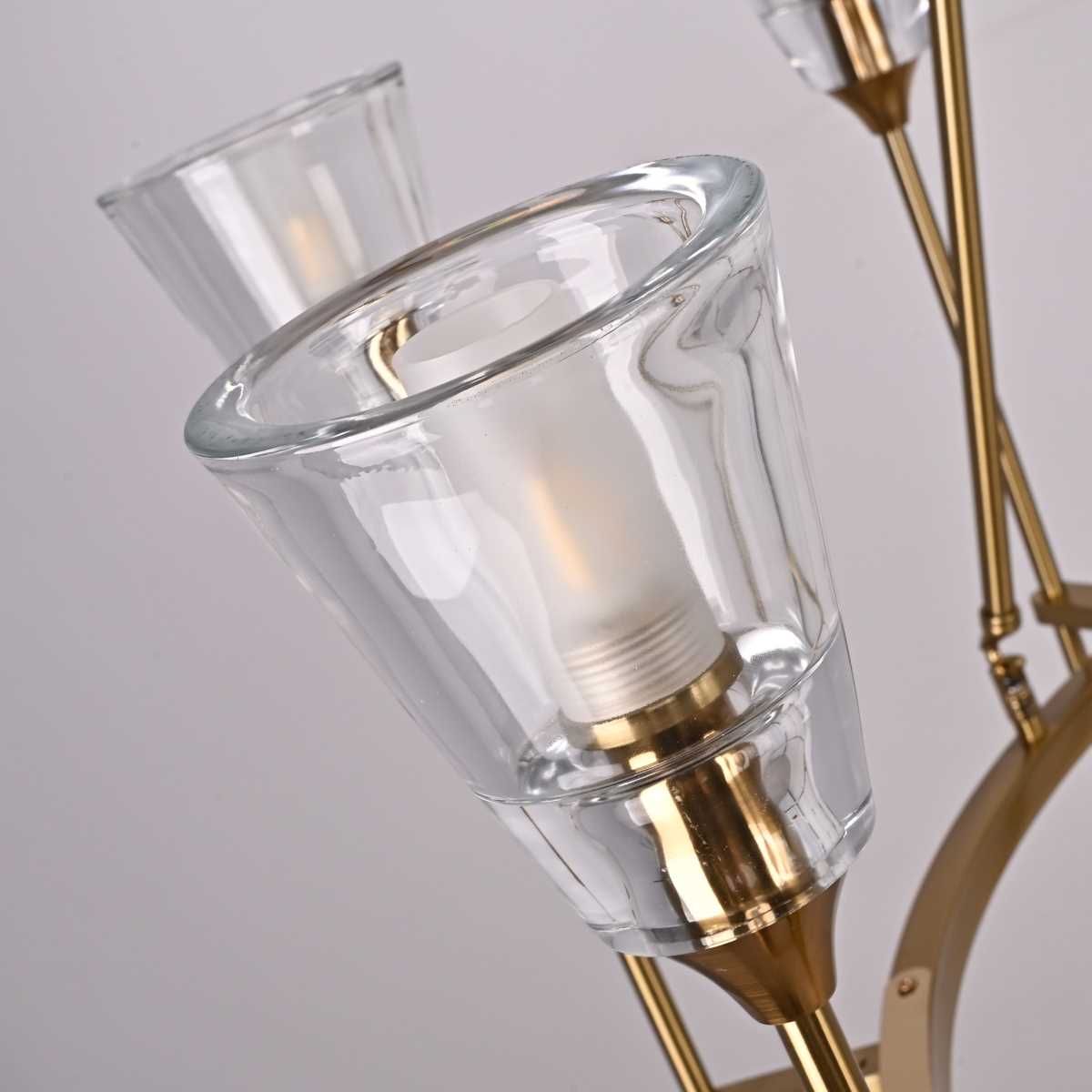 Подвесная люстра Люстра Torche De Verre, Латунь латунь металлические / металл / стекло — фото 4