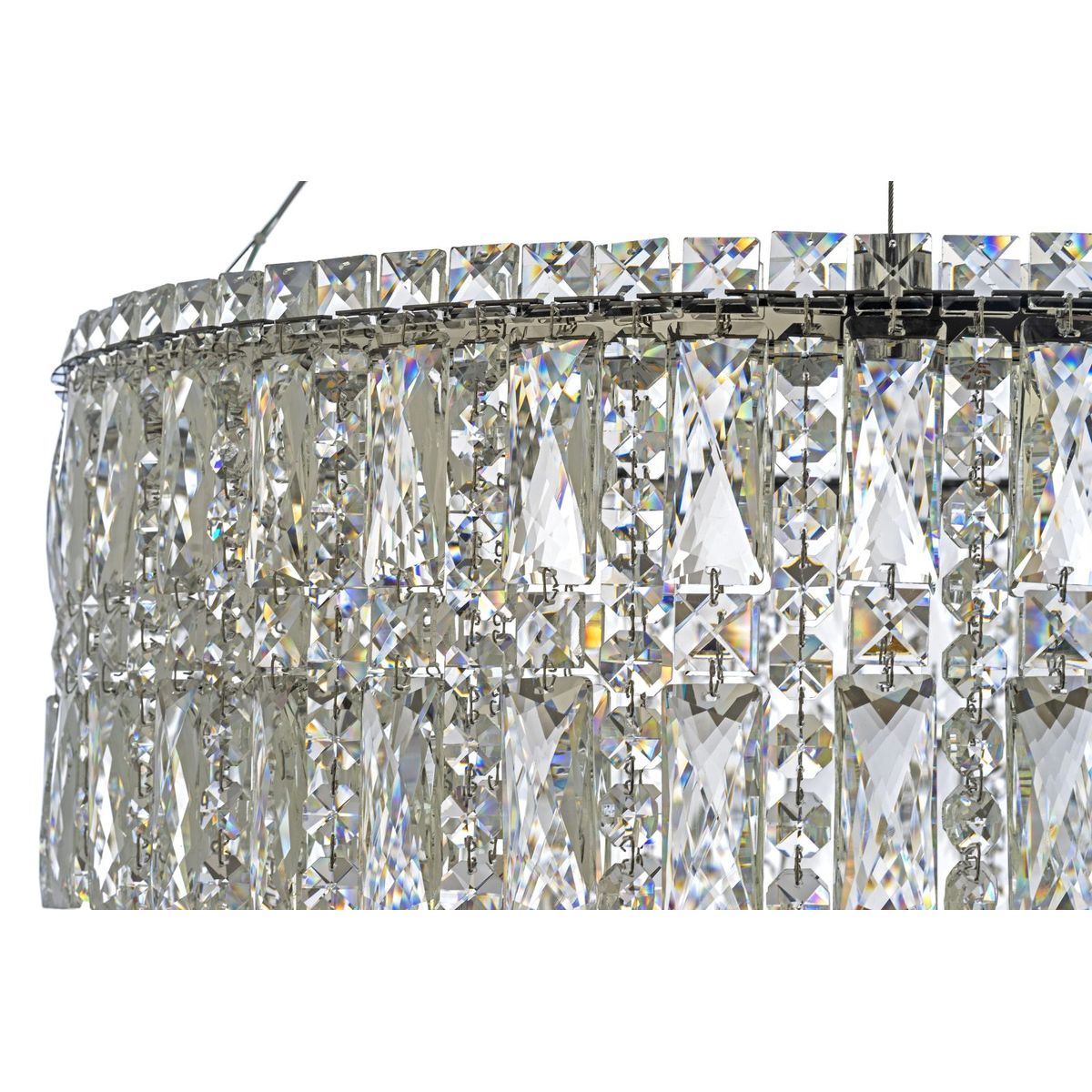 Подвесная люстра Подвесная светодиодная люстра Arti Lampadari Ovindoli L 1.5.60.102 N, Никель никель хрустальные / металл / хрусталь — фото 2