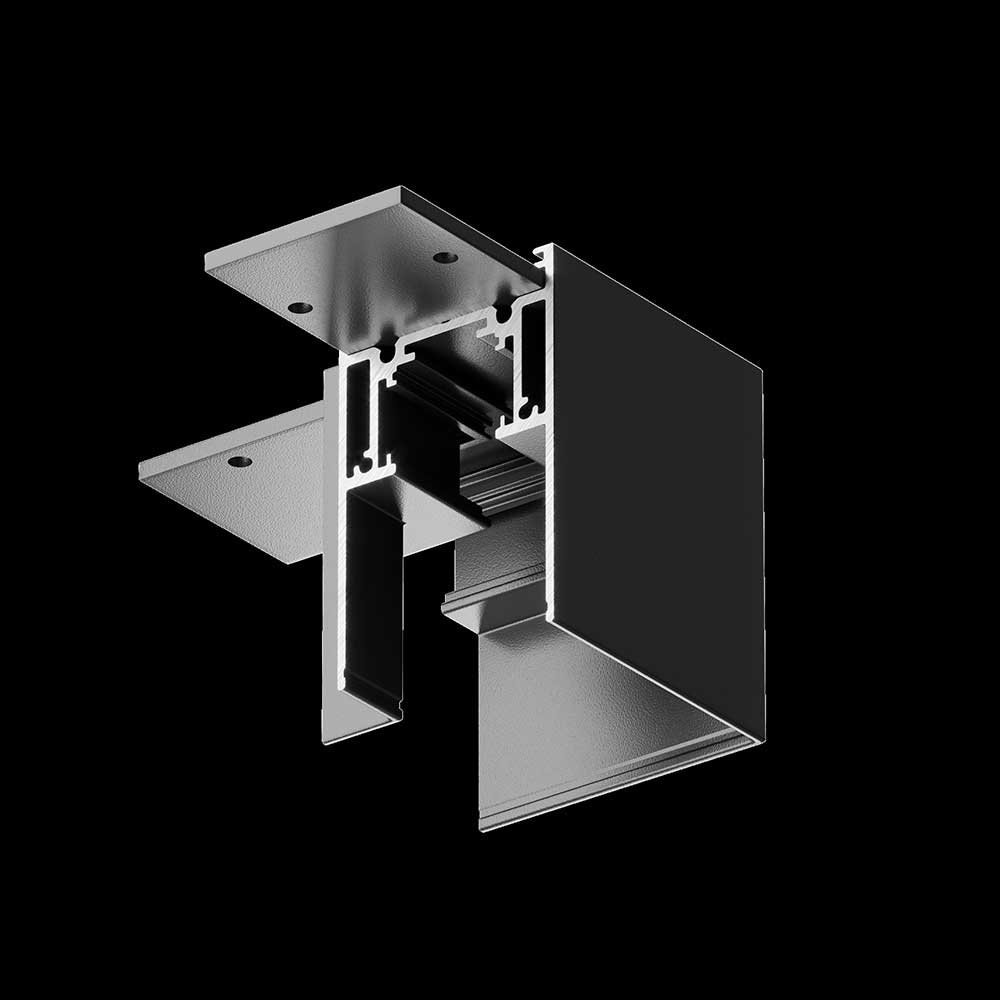 Трековые систем Угловой коннектор для магнитного шинопровода Maytoni Accessories for tracks… черный металлические / алюминий — фото 2