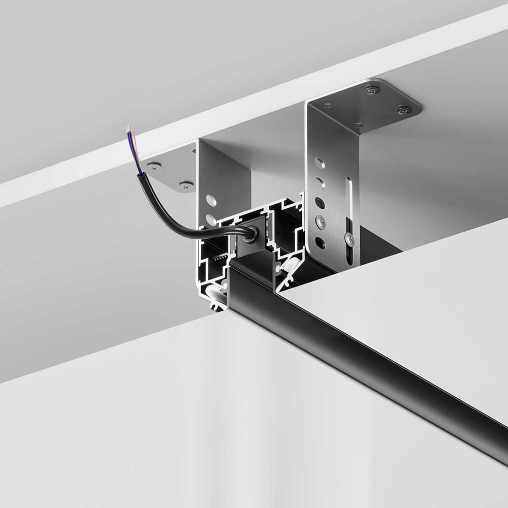 Трековые систем Шинопровод встраиваемый Maytoni Technical Magnetic track system Exility Busbur… черный металлические — фото 4