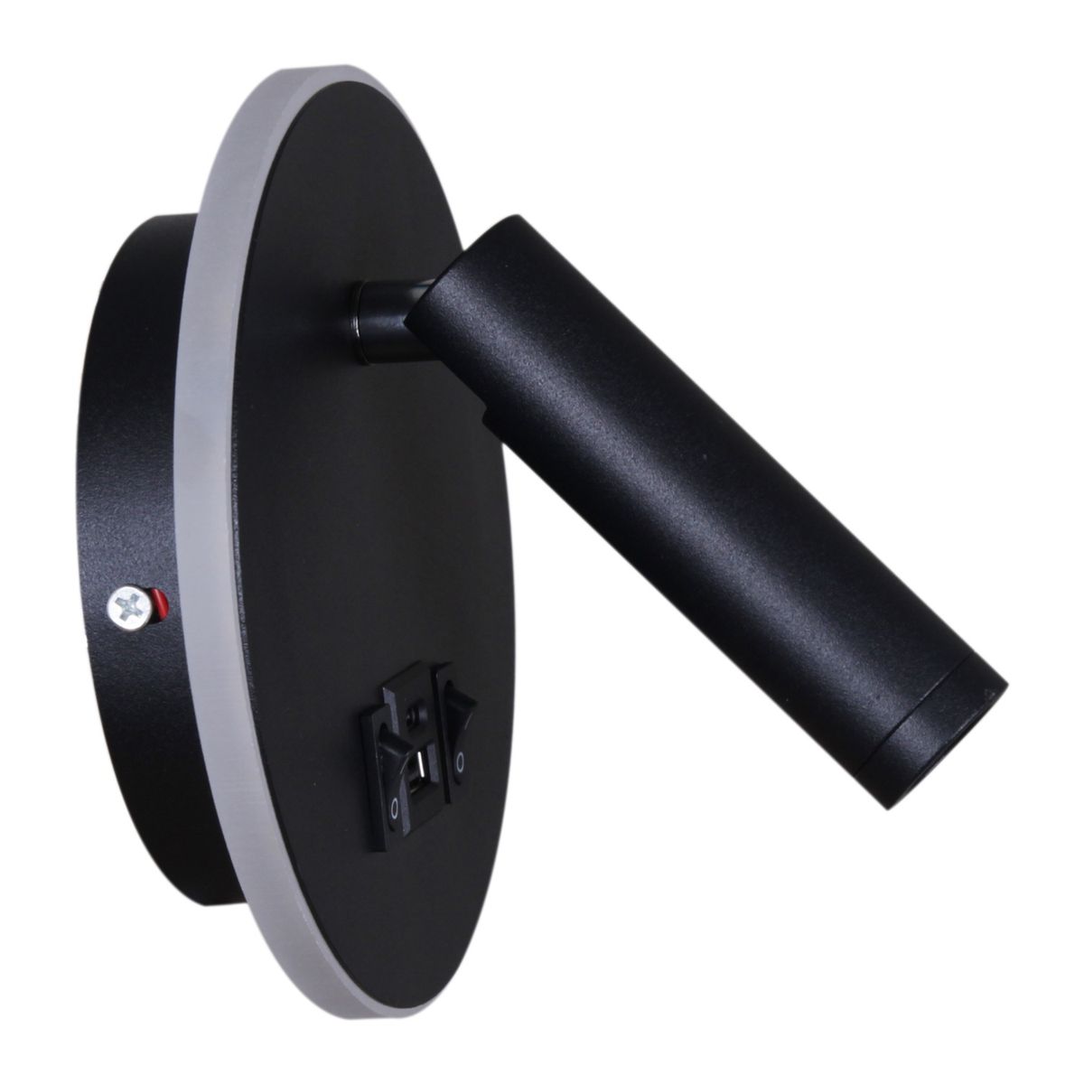 Настенные светильник Настенный светодиодный светильник Reluce 86203-9.2-001KT +USB BK, Черный черный металлические / металл — фото 3