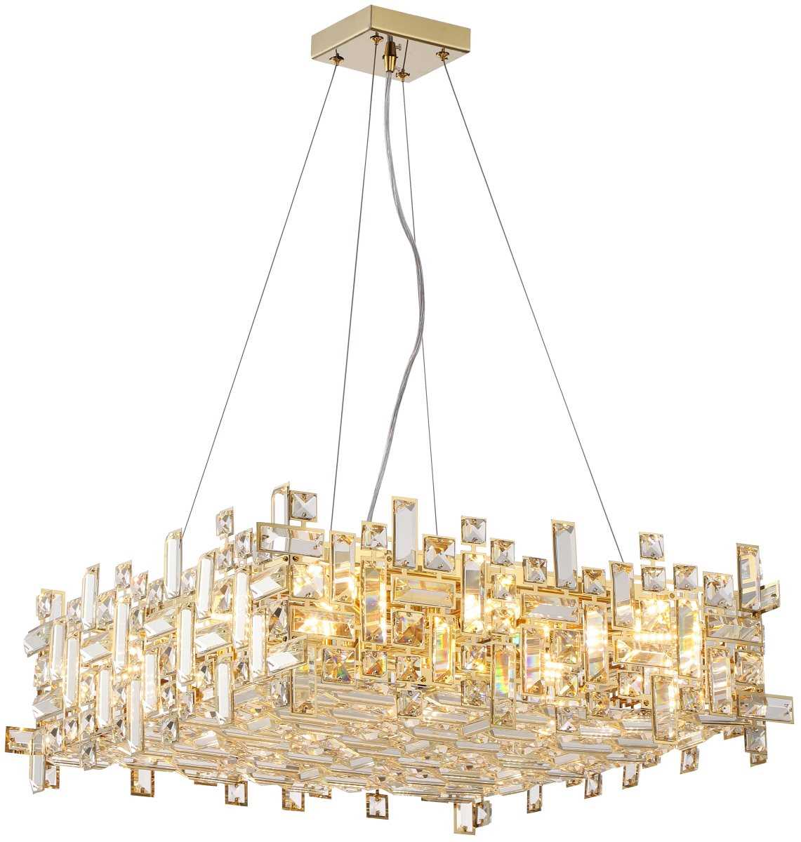 Подвесная люстра Люстра 2171 03 10P Stilfort, серия Tetrix металлик металл / хрусталь — фото 2