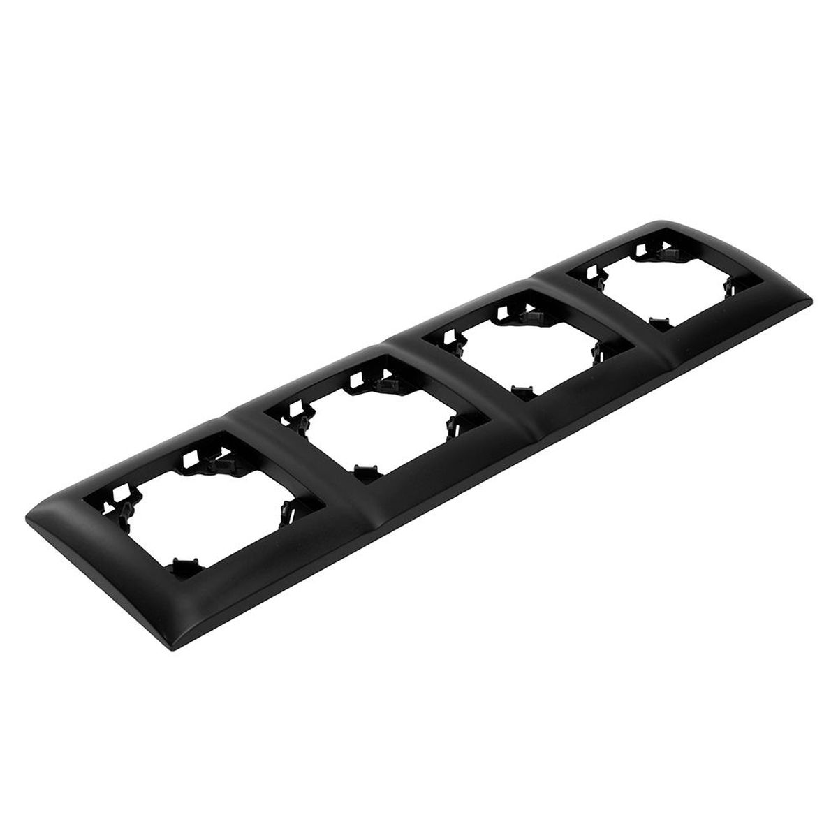 Электротовар Рамка 4-постовая Stekker Эрна Элегант черный PFR00-9014-03 49664 черный abs-пластик — фото 6