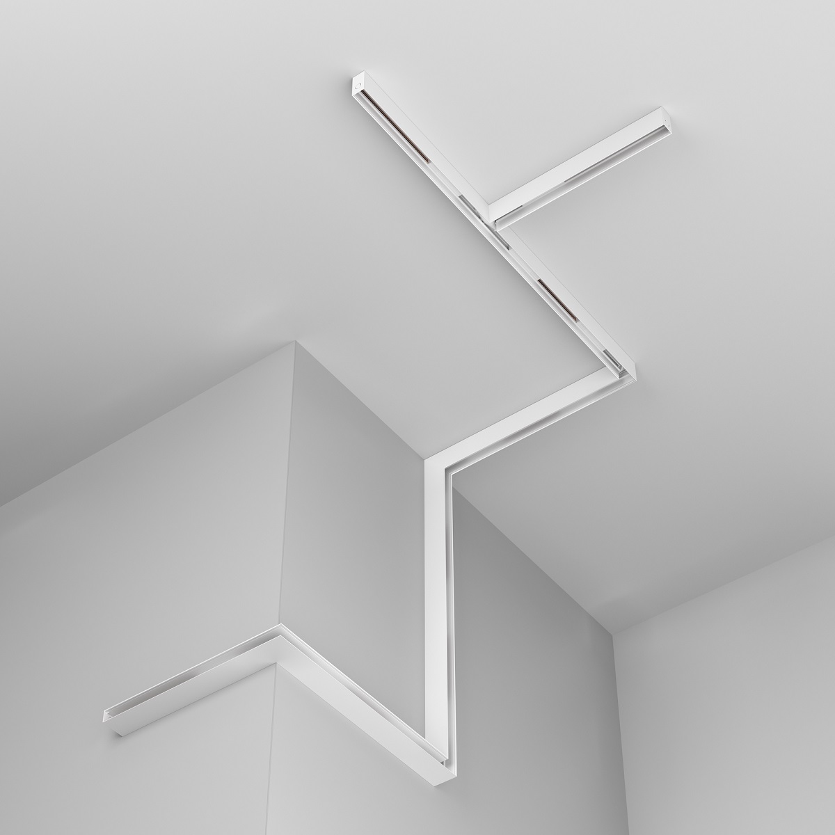 Трековые систем Шинопровод накладной / подвесной магнитный Maytoni Technical Exility Busbar… белый металлические / алюминий — фото 5
