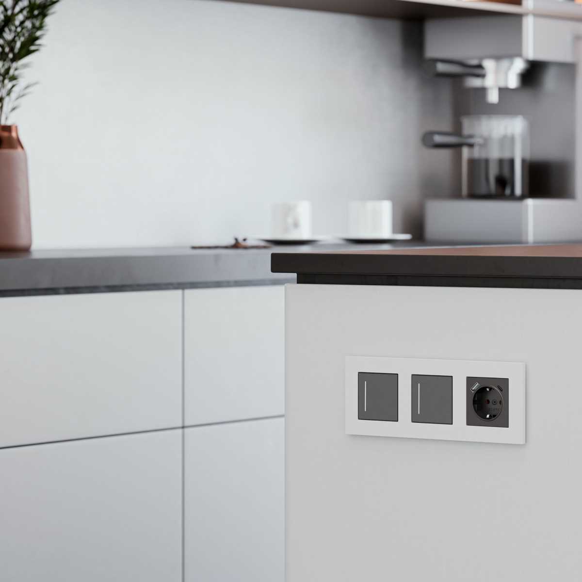 Электротовар Рамка Werkel Slab на 3 поста белый матовый W0032961 4690389193439 белый поликарбонат — фото 2