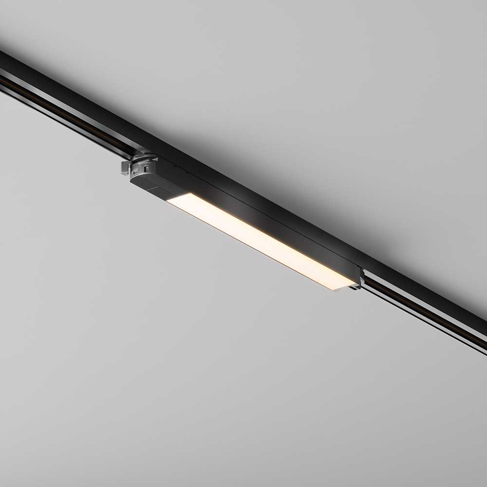 Трековые светильник Трековый светодиодный светильник Maytoni Technical Basis, Черный в стиле минимализм черный металлические / алюминий / металл — фото 3