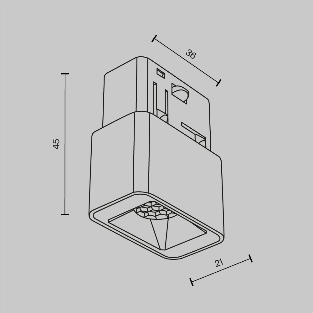 Трековые светильник Трековый светодиодный светильник Maytoni Technical Exility Points S, Белый белый металлические / алюминий — фото 3