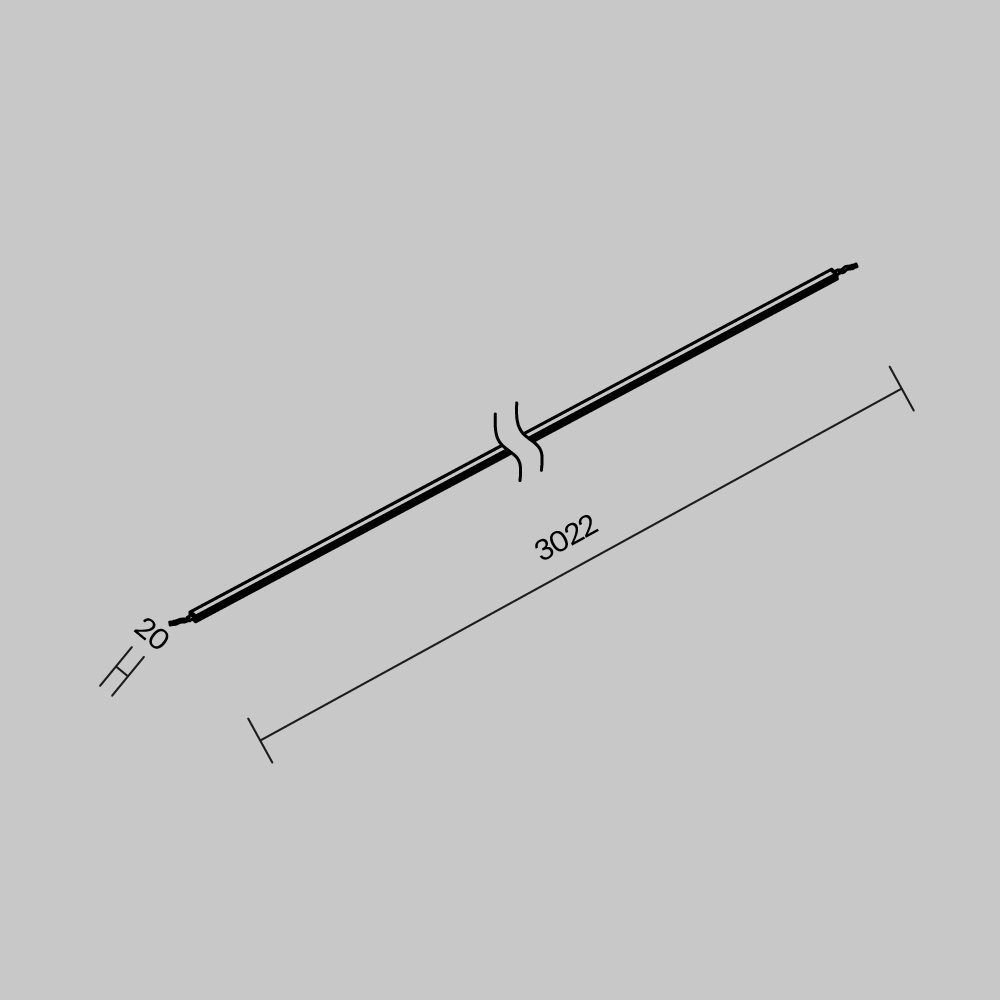Трековые систем Уличная токоведущая лента Elasity IP 3м Maytoni Outdoor Elasity IP O-TR001-PL-L3 черный силикон — фото 4