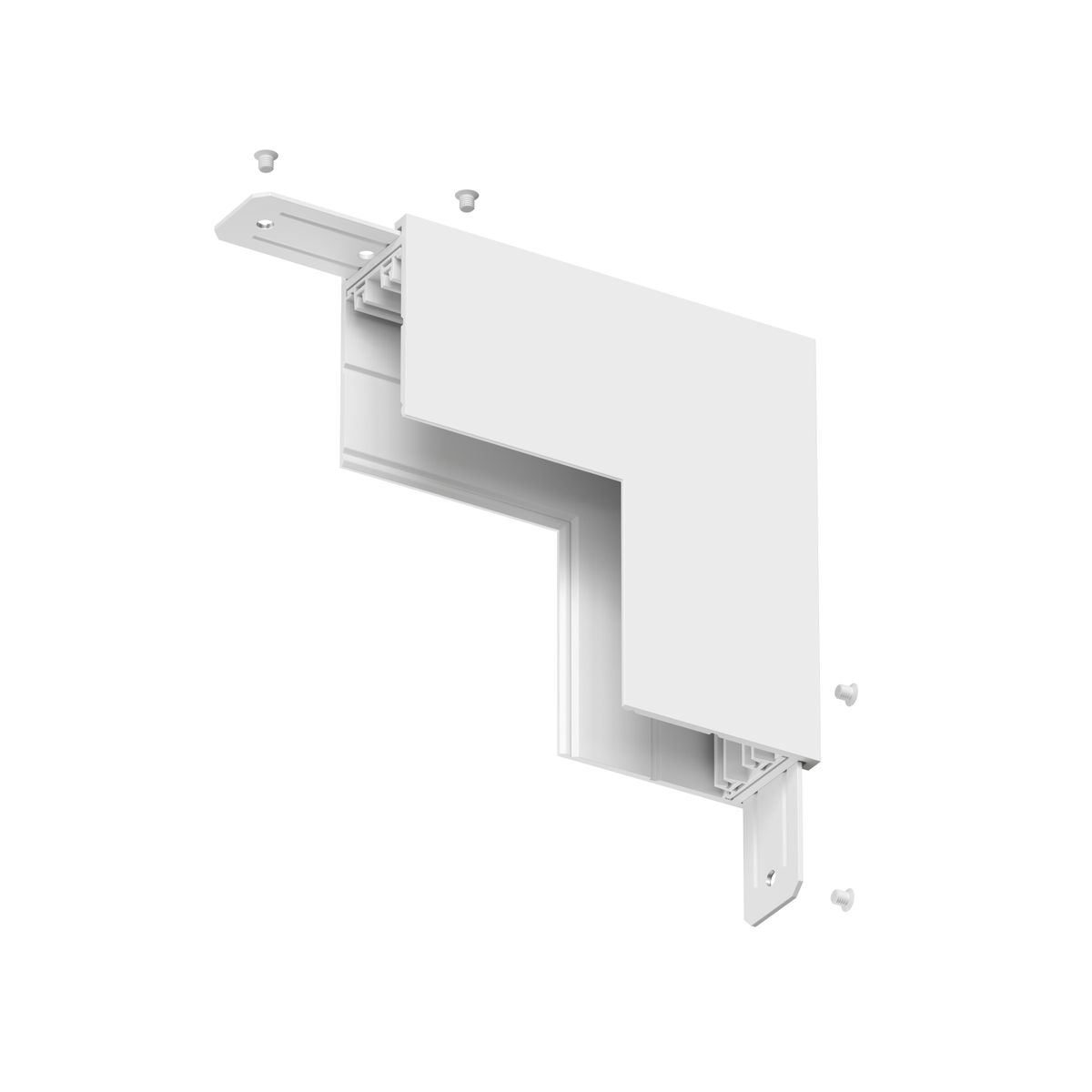 Трековые систем Коннектор L-образный стена-потолок Denkirs Smart Base TR2108-WH, Белый белый металлические — фото 3