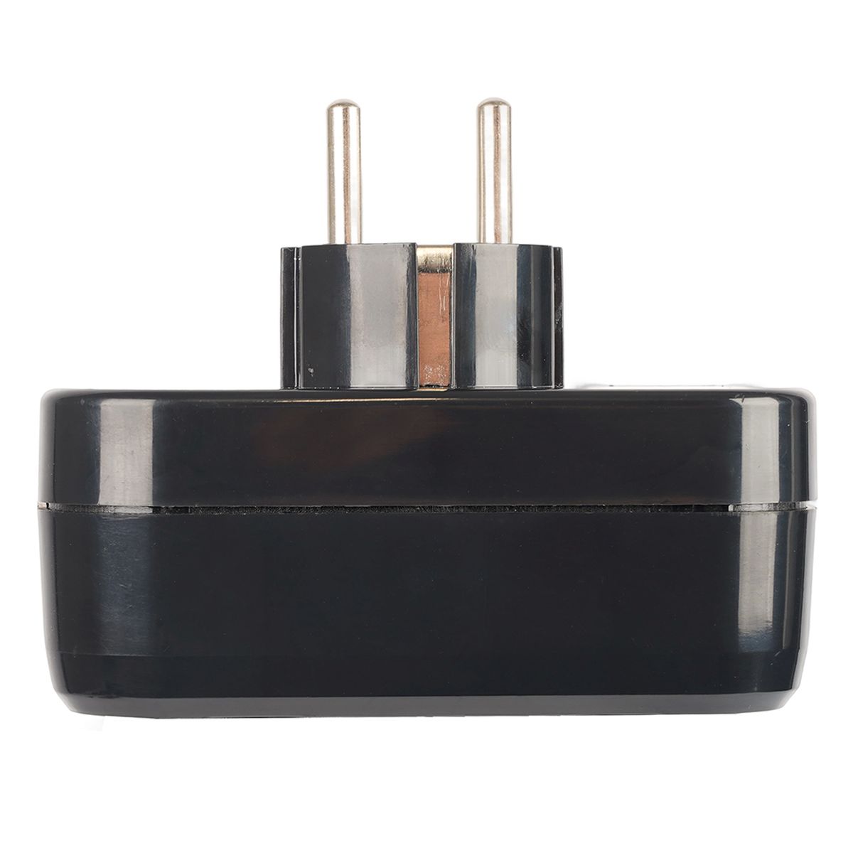 Электротовар Разветвитель сетевой 2-местный с / з Stekker ADP16-22-20 250V, 16A, ABS… черный abs-пластик / латунь — фото 3