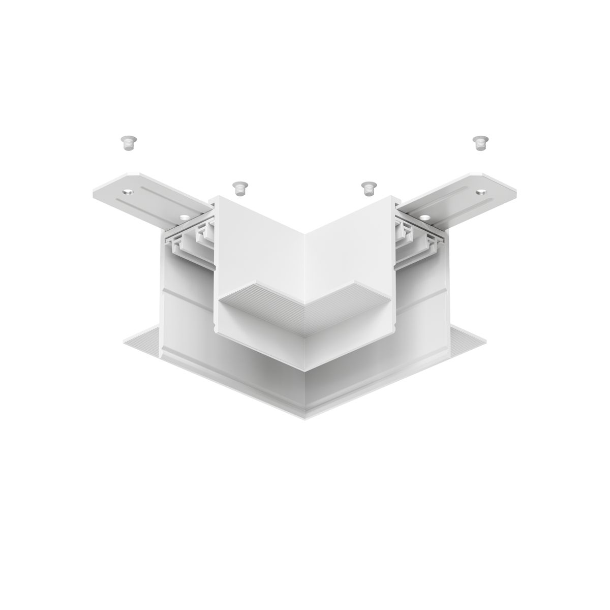 Трековые систем Коннектор L-образный потолок-потолок Denkirs Smart Hide TR2112-WH, Белый белый металлические — фото 3