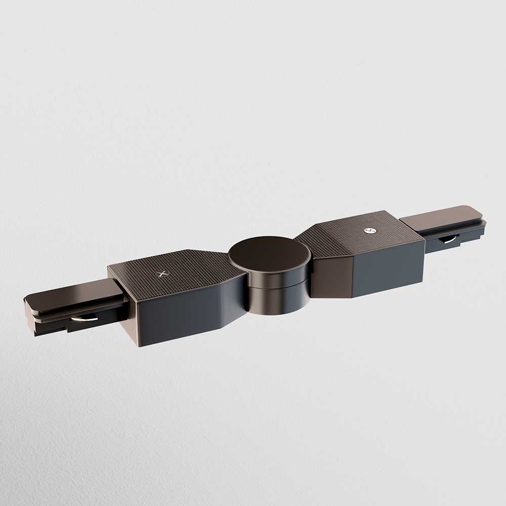 Трековые систем Коннектор для накладного шинопровода Maytoni Accessories for tracks TRA001CS-11B черный пластиковые — фото 2