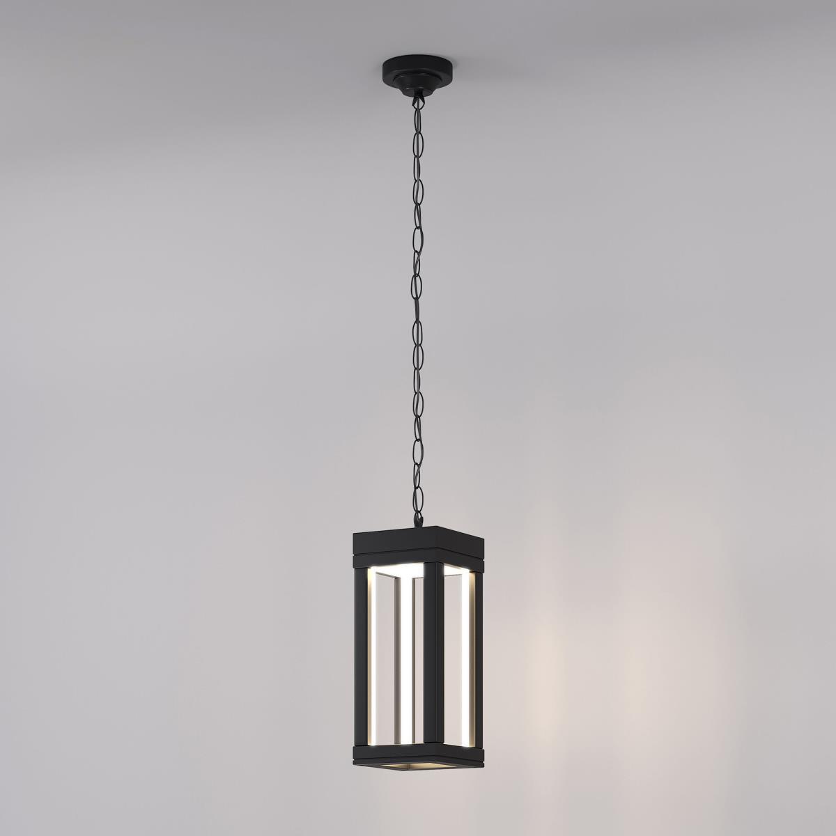 Уличное освещение Уличный подвесной светодиодный светильник Elektrostandard Frame 1528 Techno Led… черный металлические / алюминий — фото 2