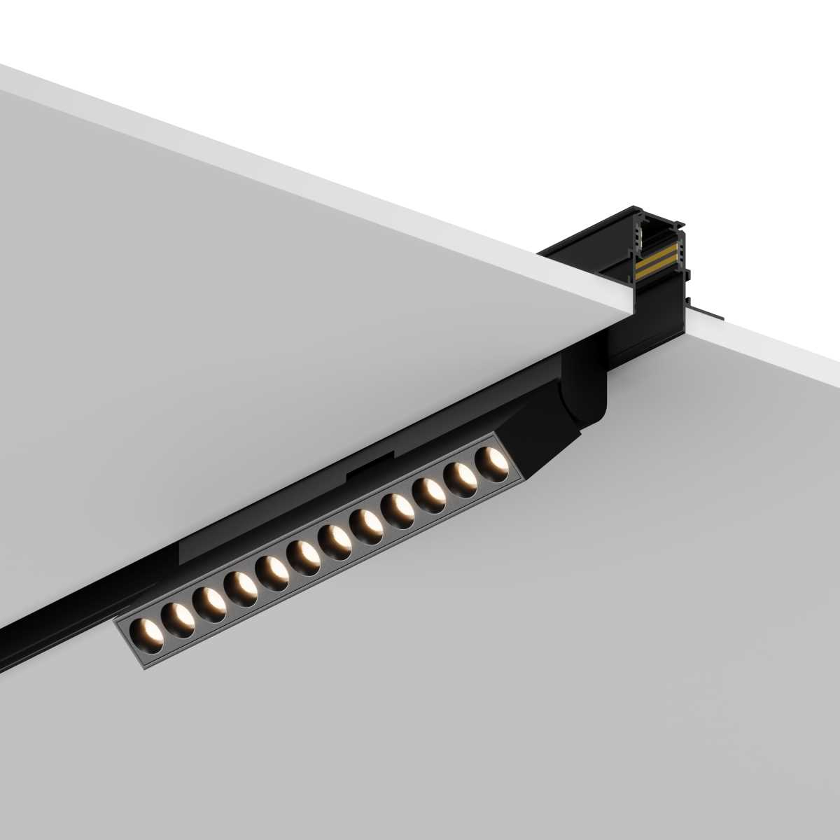 Трековые систем Шинопровод встраиваемый Hesby Lighting ElDeko 48В-1м, чёрный HSBL_0060, Черный черный металлические / алюминий — фото 2