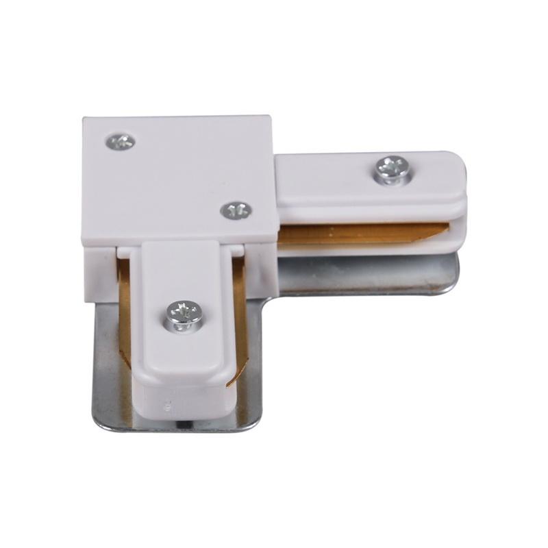 Трековые систем Коннектор L-образный Reluce RL 06038 corner connector WT, Белый белый металлические / металл — фото 2