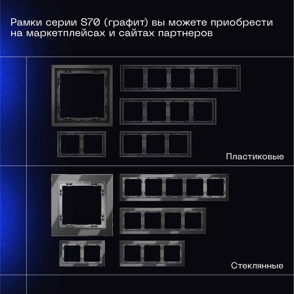 Электротовар Проходной переключатель встраиваемый Voltum S70 одноклавишный с подсветкой 10А,… серый поликарбонат — фото 2