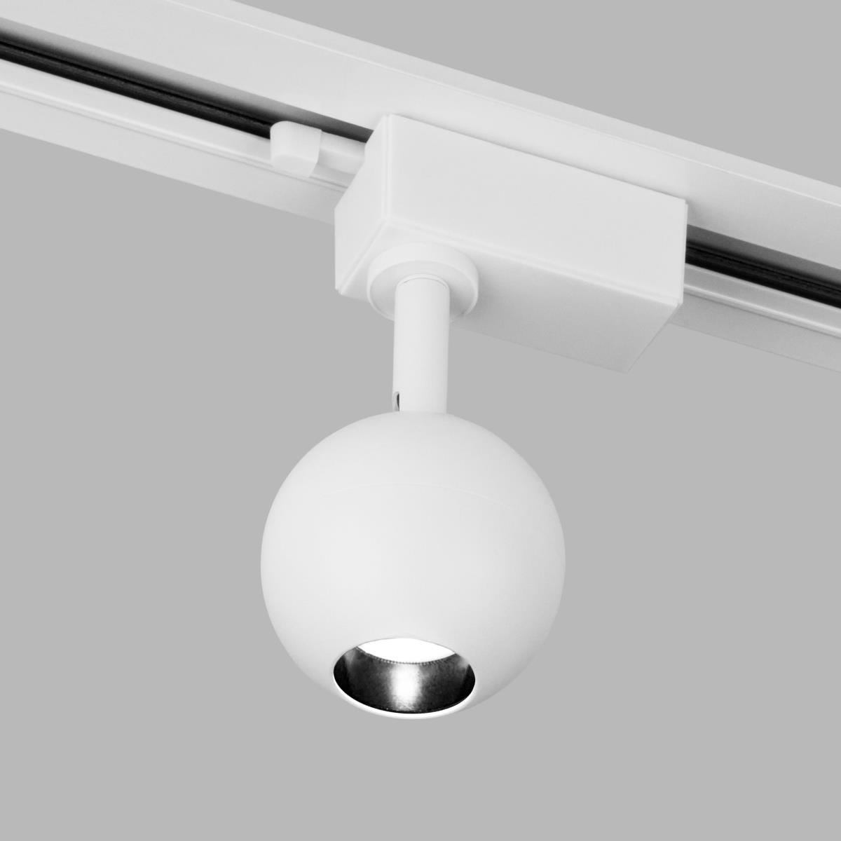 Трековые светильник Трековый светодиодный светильник Elektrostandard Ball белый белый металлические / алюминий — фото 2