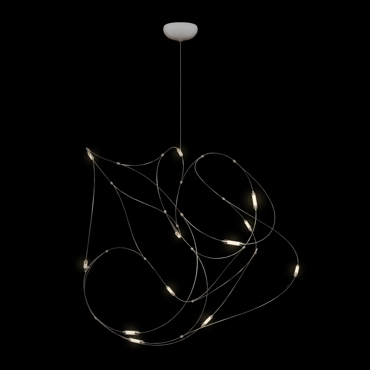 Подвесные светильник Светильник Flock of Light 10309 11 CR, Белый белый сталь / нержавеющая сталь — фото 5