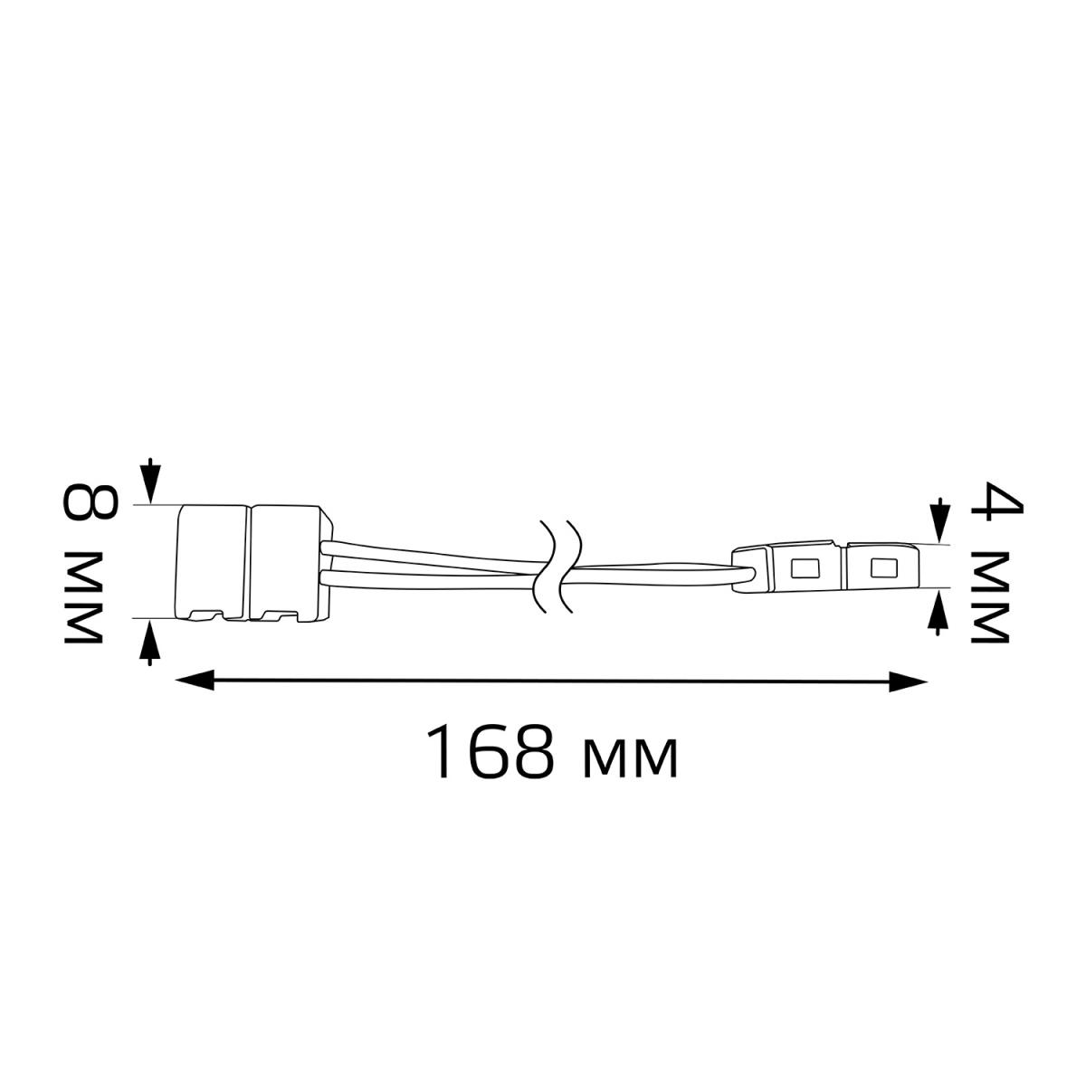 Светодиодные лент Коннектор гибкий для светодиодной ленты 5050 и 2835 120SMD Gauss (3 шт), Белый белый пластиковые — фото 4