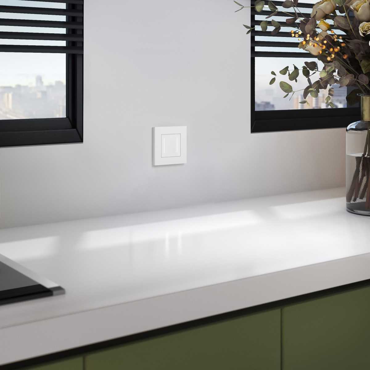 Электротовар Рамка Werkel Slab на 1 пост белый матовый W0012961 4690389193330 белый поликарбонат — фото 3