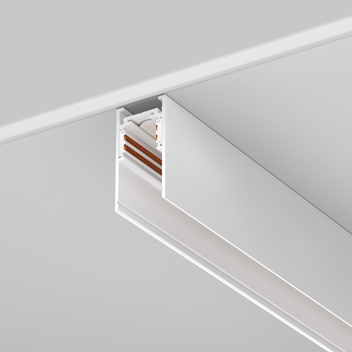 Трековые систем Шинопровод накладной / подвесной магнитный Maytoni Technical Exility Busbar… белый металлические / алюминий — фото 6