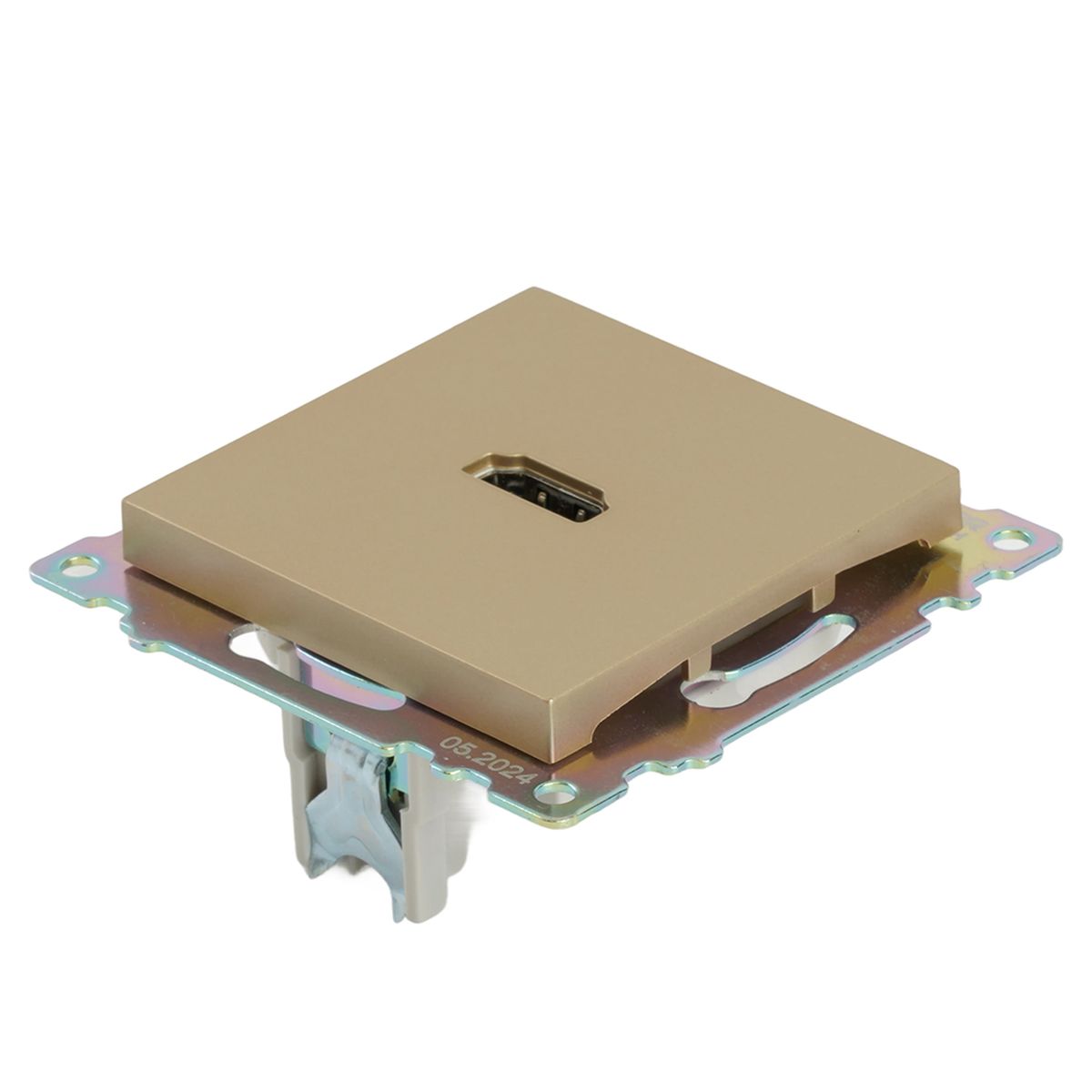 Электротовар Розетка HDMI 2.1, Type A (механизм), STEKKER, GLS00-7118-08, серия Катрин, золото… золото поликарбонат / латунь — фото 6
