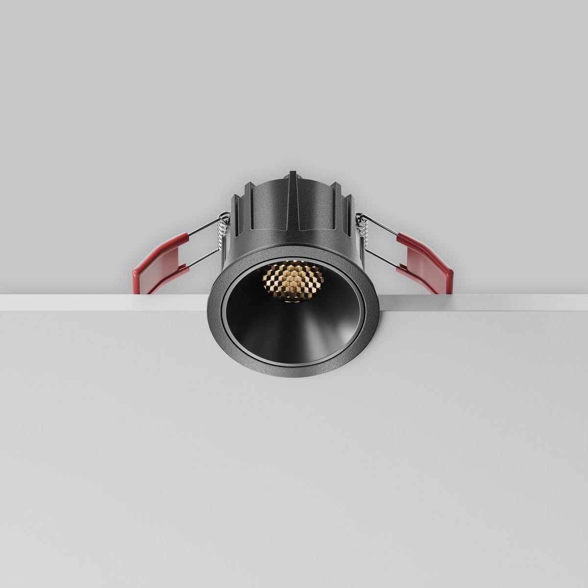Офисное освещение Встраиваемый светильник Maytoni Technical Alfa LED DL043-01-10W3K-RD-B-1, Черный черный алюминий — фото 6