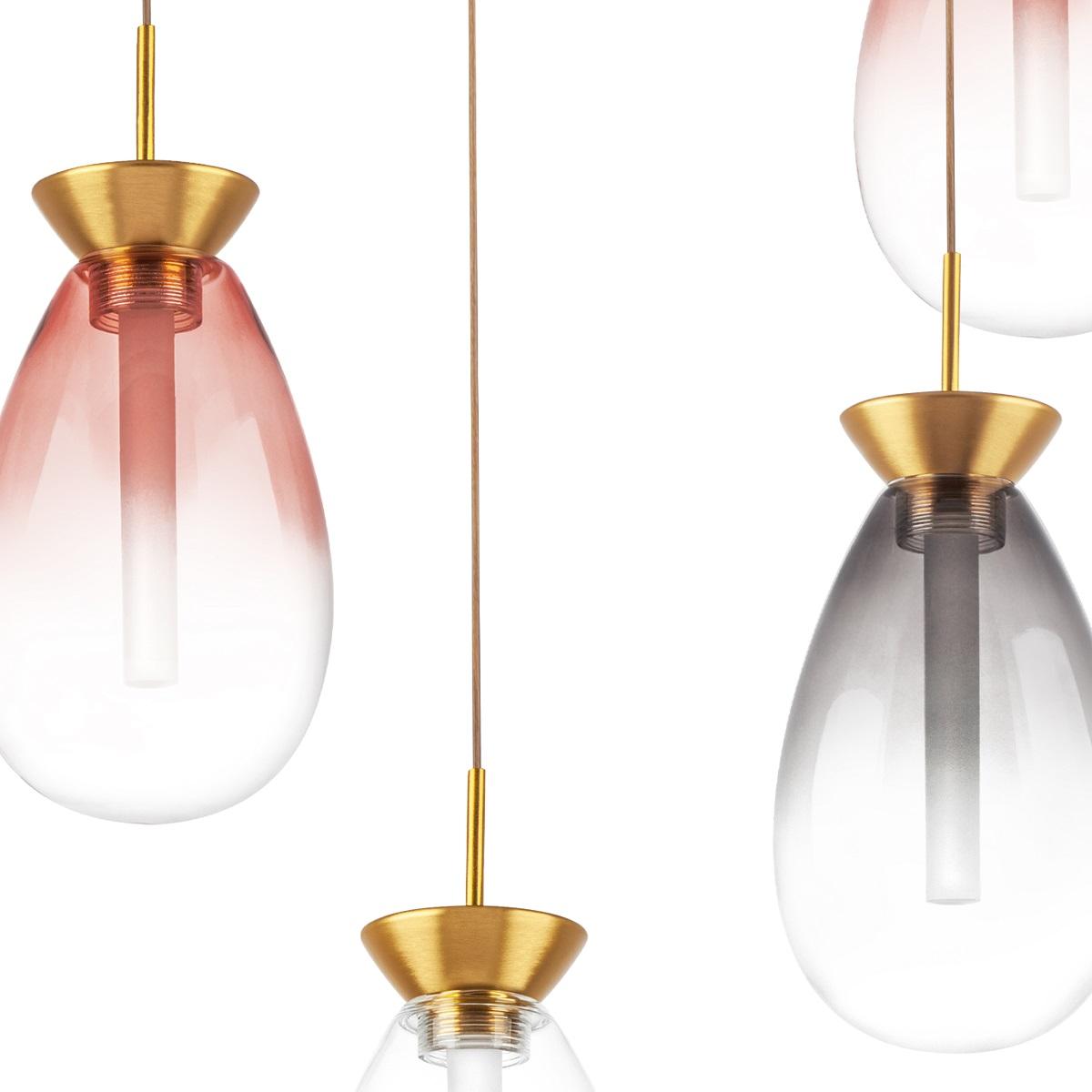 Подвесная люстра Подвесная светодиодная люстра Lightstar Colore, Разноцветный разноцветный стеклянные / металл / стекло — фото 4