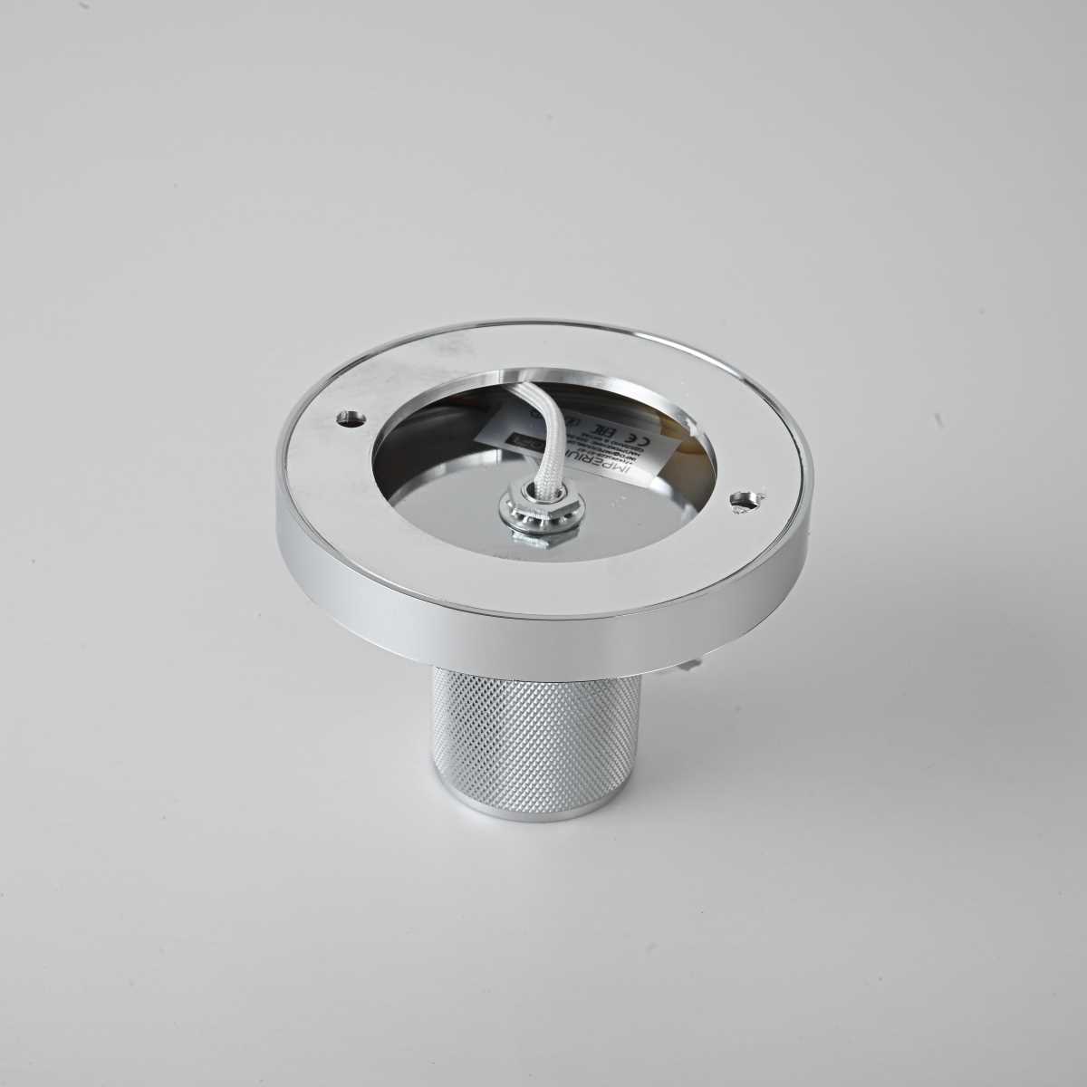 Потолочные светильник Светильник RH Utilitaire Socket Flushmount, Никель никель металлические / металл — фото 4