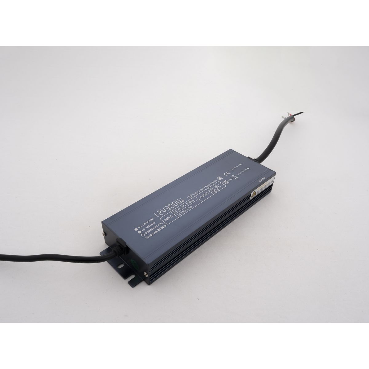 Светодиодные лент Блок питания LEDS POWER IP67 алюминий SLIM, Белый / Серый белый металлические / алюминий — фото 2