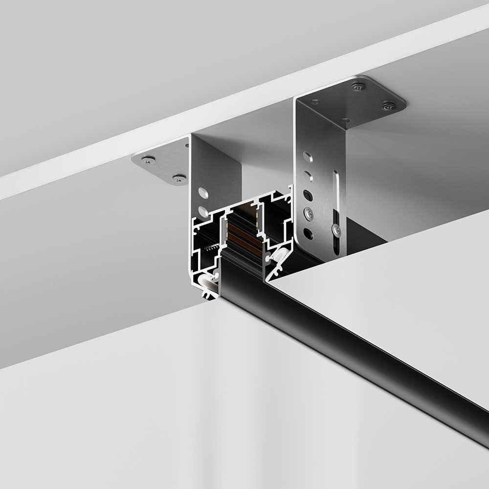 Трековые систем Шинопровод встраиваемый Maytoni Technical Magnetic track system Exility Busbur… черный металлические — фото 3