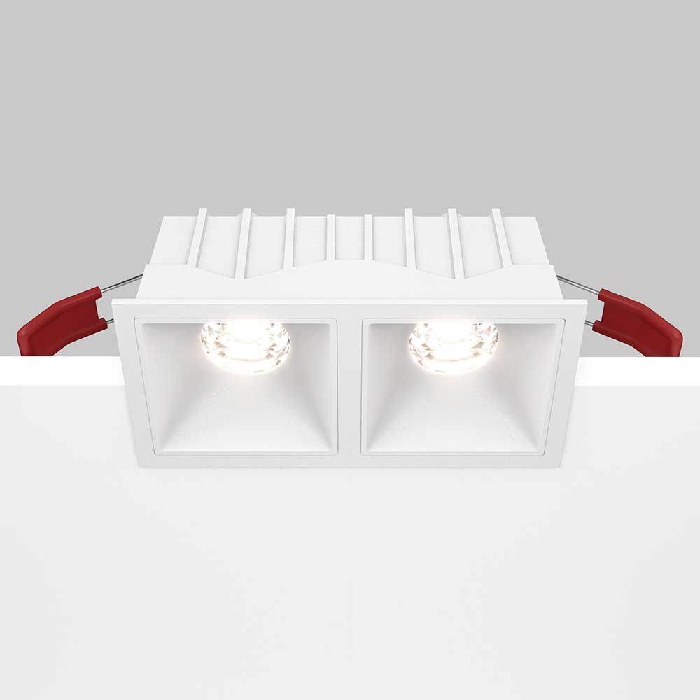 Офисное освещение Встраиваемый светильник Maytoni Alfa LED DL043-02-10W4K-SQ-W, Белый белый металлические / алюминий и пластик — фото 2