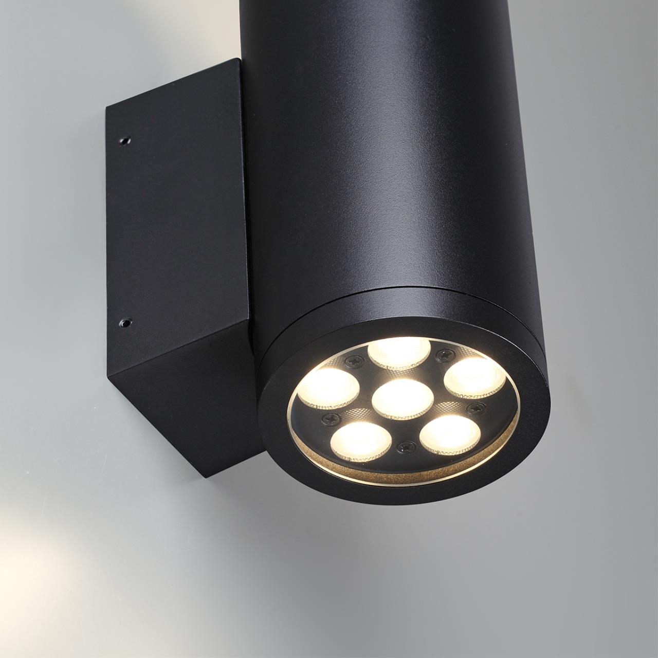 Уличное освещение Уличный настенный светодиодный светильник Odeon Light Nature Long 7142 / 24WL, Черный черный металлические / металл — фото 3
