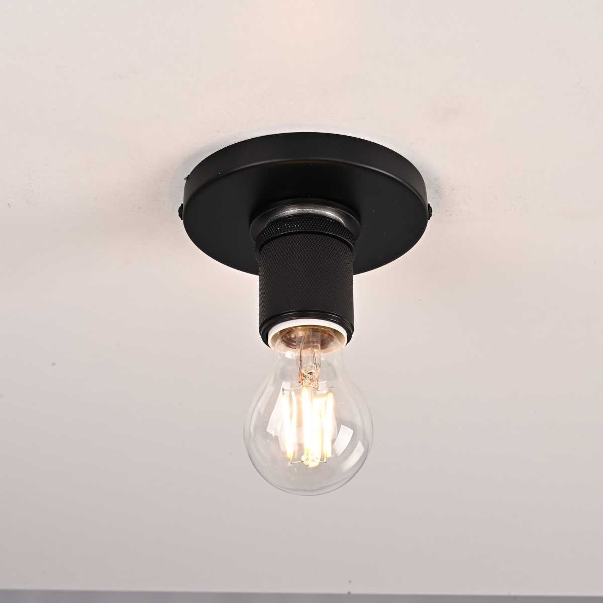 Потолочные светильник Светильник RH Utilitaire Socket Flushmount, Бронза бронза металлические / металл — фото 6