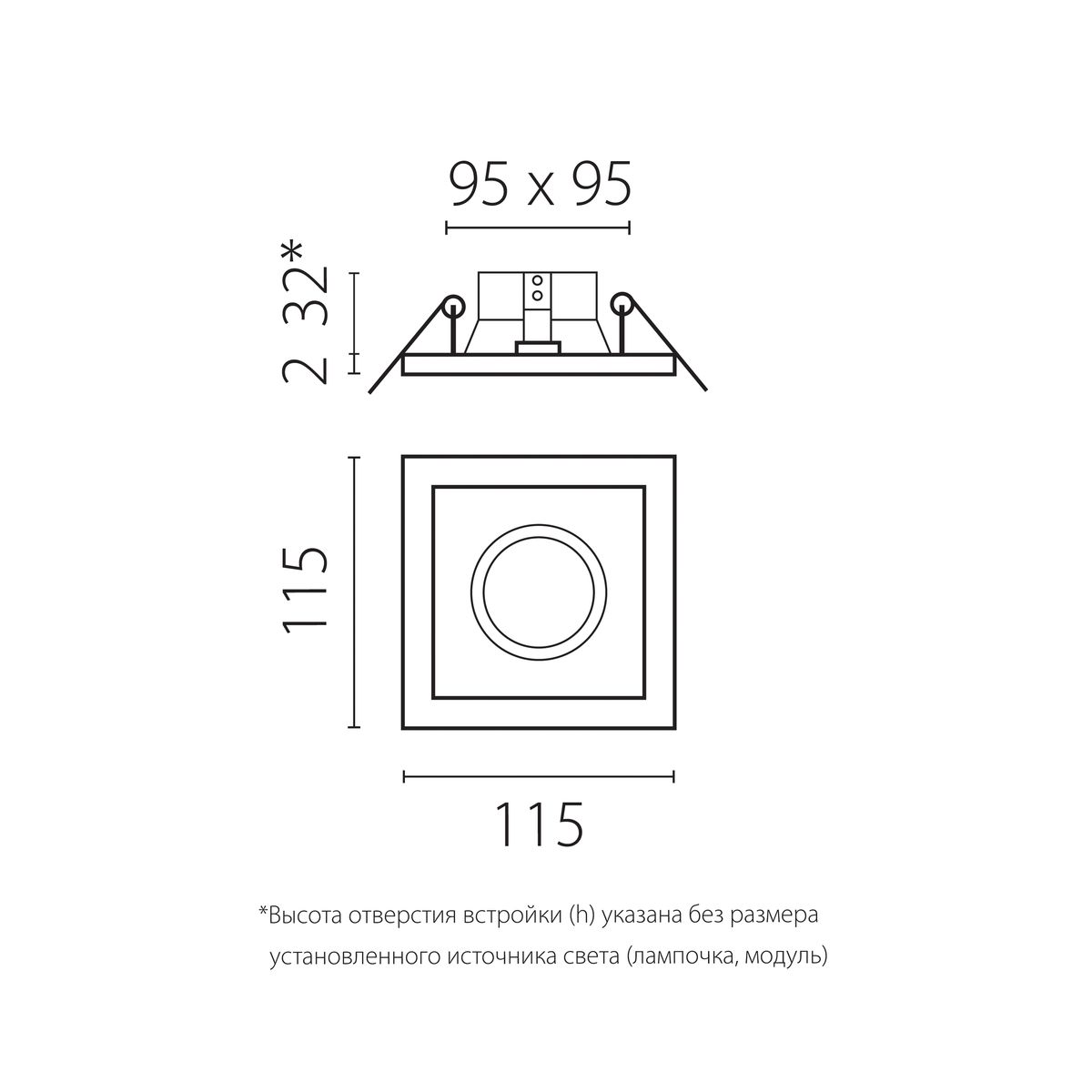 Светильник Комплект со светильником Lightstar Domino Quadro (214516+214507+214007), Белый белый пластиковые / металл / пластик — фото 2