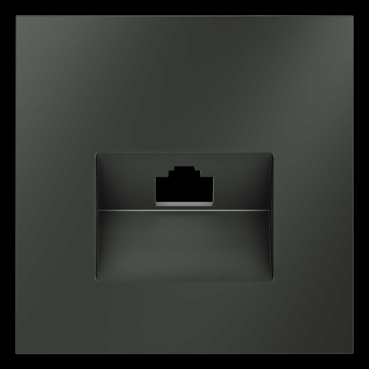 Электротовар Накладка для розетки компьютерной RJ45 кат.6 S70 (титан) Voltum VLS001306, Серый серый пластиковые / поликарбонат — фото 2