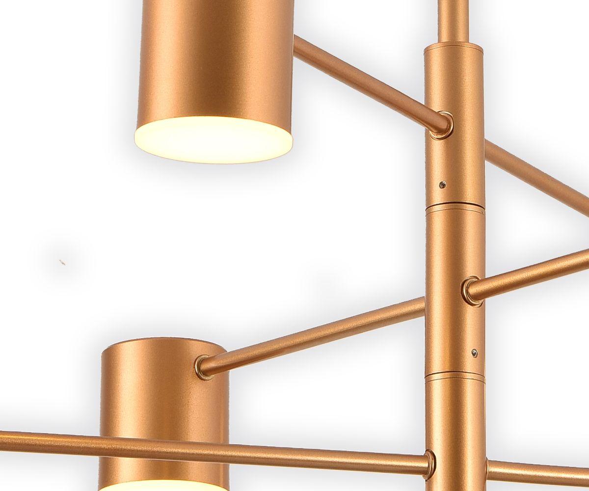 Люстры на штанге Подвесная светодиодная люстра Kink Light Мекли 07650-6,33(), Золото золото металлические / металл — фото 2