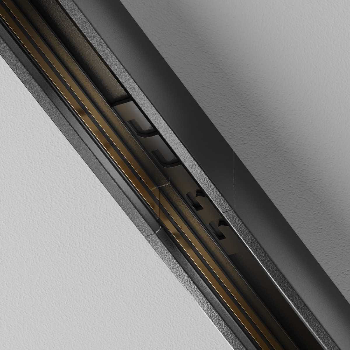 Трековые систем Коннектор прямой Exility X накладной / встраиваемый, черный Maytoni Technical… черный алюминий — фото 5