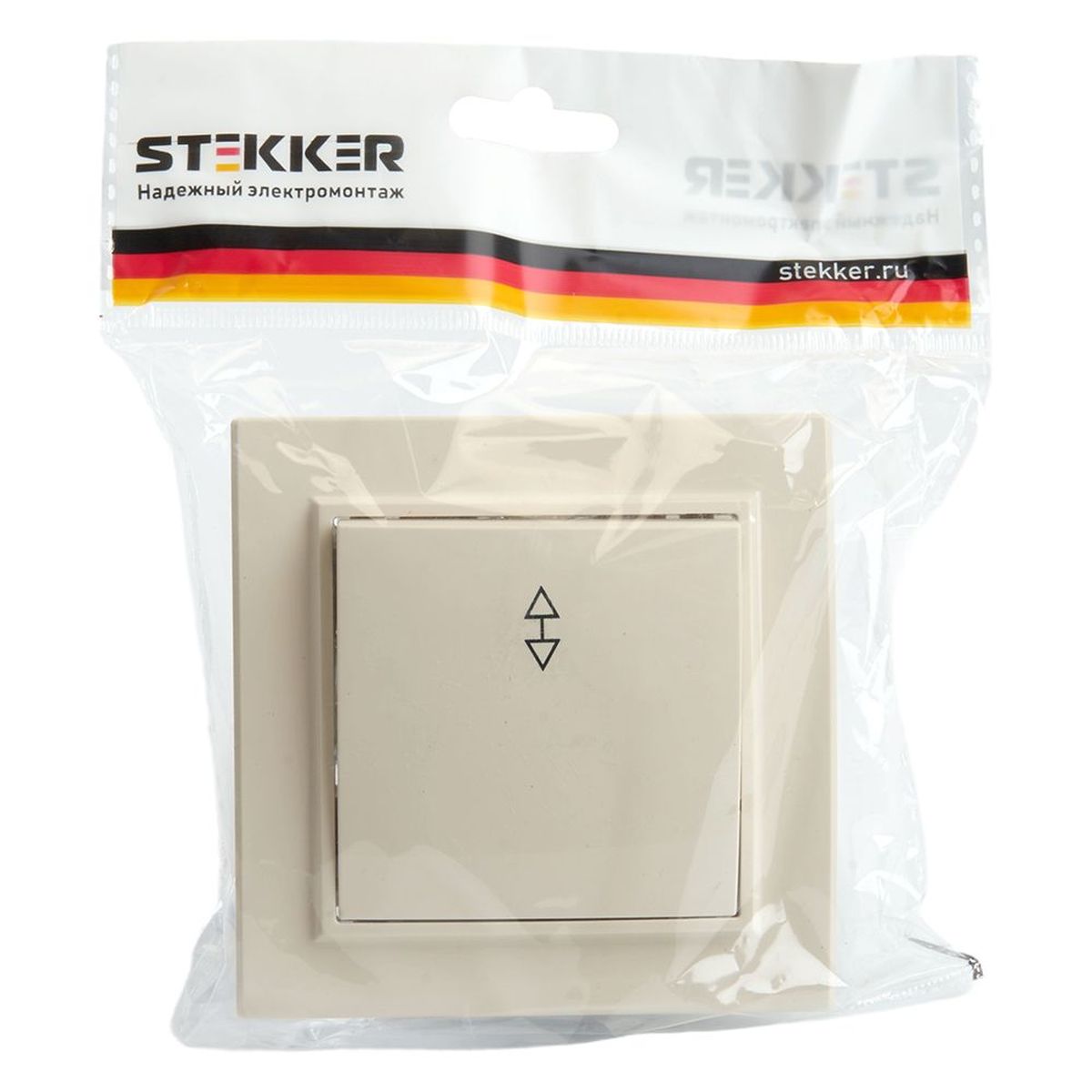 Электротовар Переключатель одноклавишный Stekker Эрна слоновая кость PSW10-9005-02 39618, Белый белый abs-пластик / латунь — фото 2