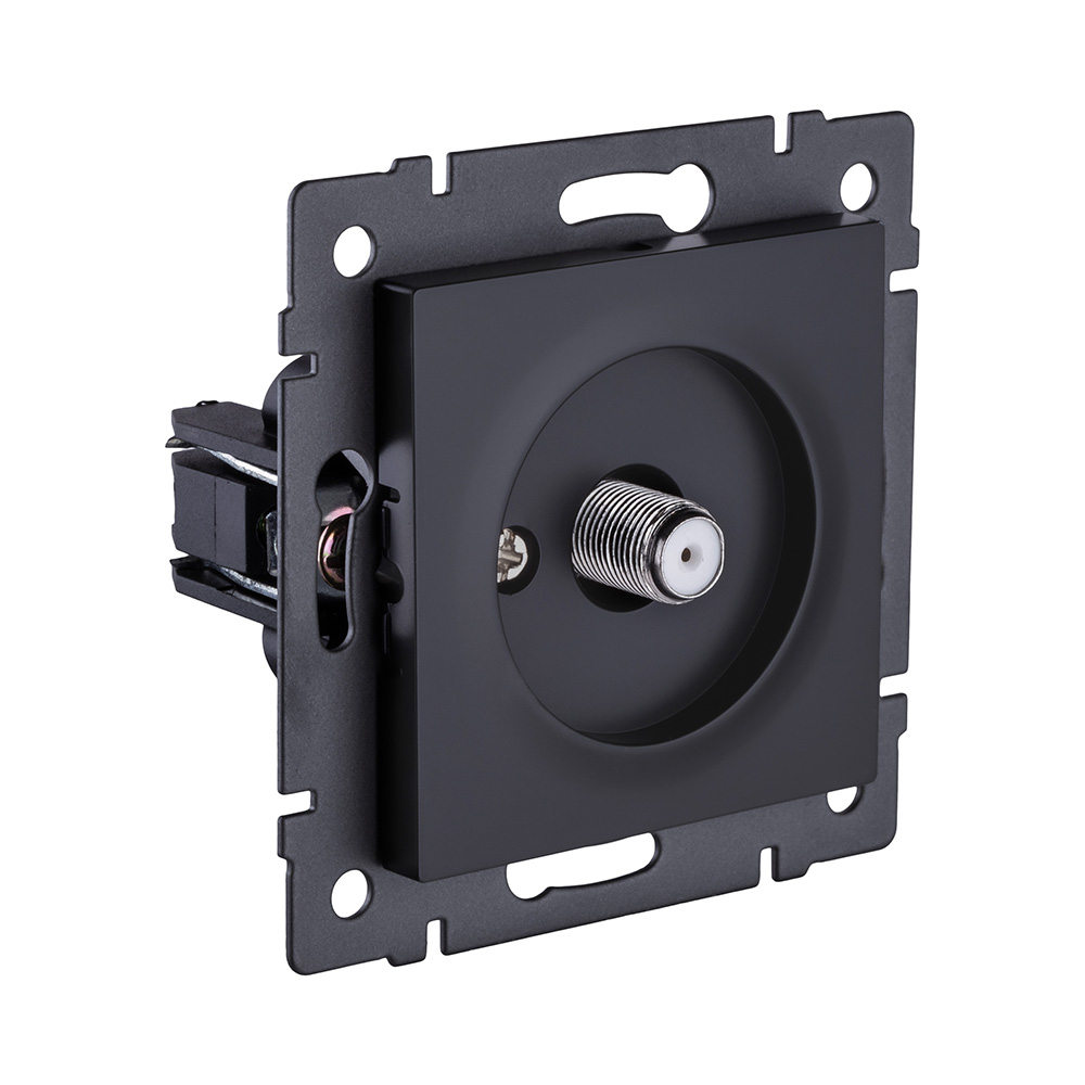 Электротовар Розетка спутниковая SAT, черный матовый Kollinger REA-020BM для Aspekt, Eleganz,… черный — фото 2