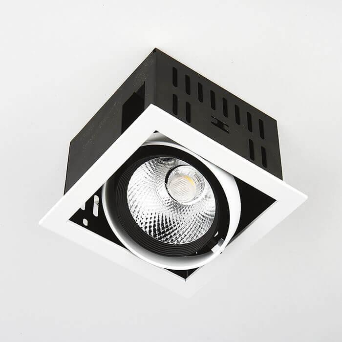 Офисное освещение Встраиваемый светодиодный светильник Ambrella light Cardano T811 BK / CH 12W 4200K черный металлические / алюминий / металл — фото 2