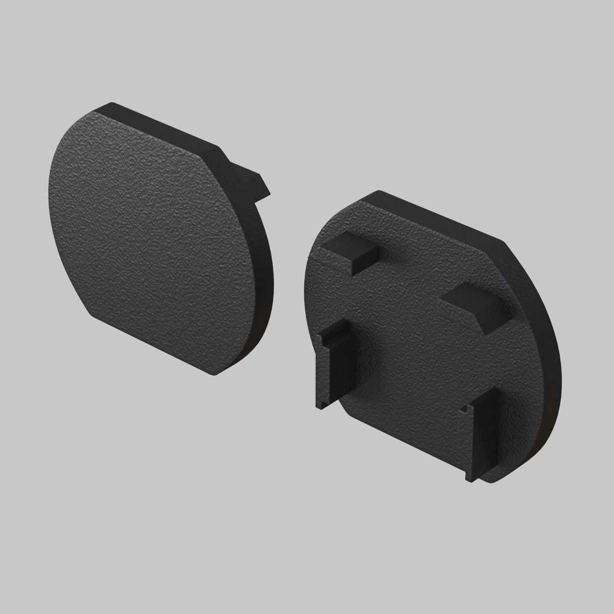 Трековые систем Заглушка для круглового шинопровода Maytoni Technical Accessories for tracks Basity… черный пластик — фото 4