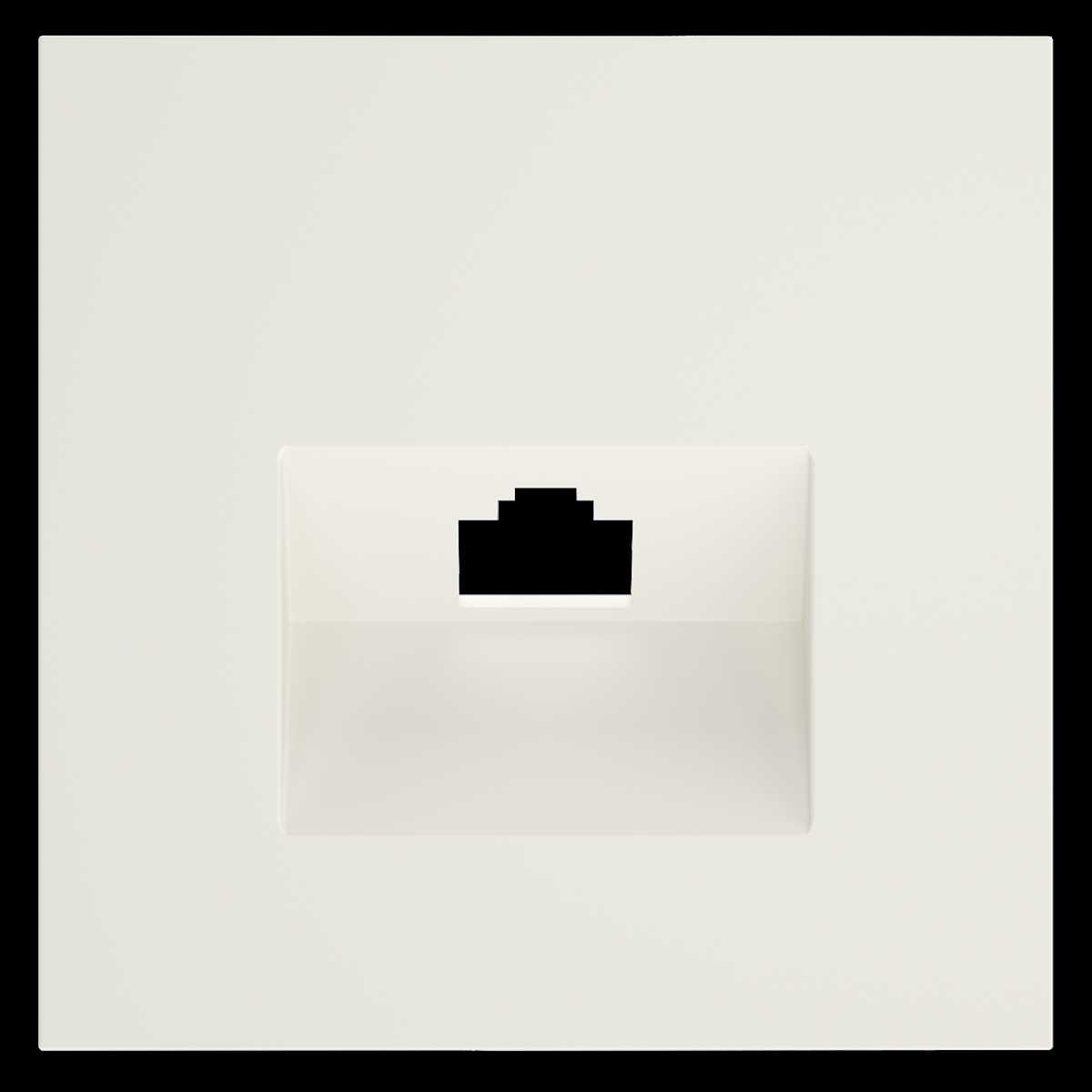 Электротовар Накладка для розетки компьютерной RJ45 кат.6, S70 (хлопок) Voltum VLS001313 поликарбонат — фото 3