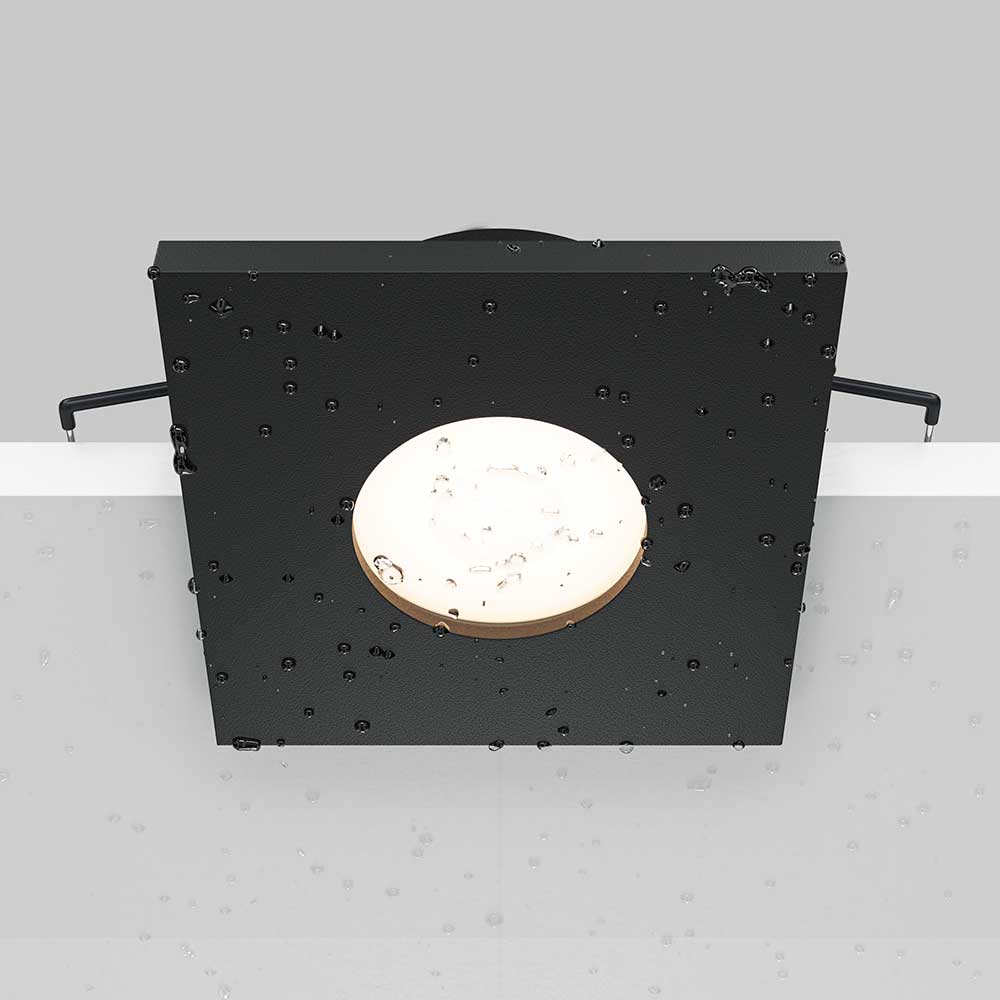 Офисное освещение Встраиваемый светильник Maytoni Technical Stark DL083-01-GU10-SQ-B, Черный черный металлические / алюминий / металл — фото 3