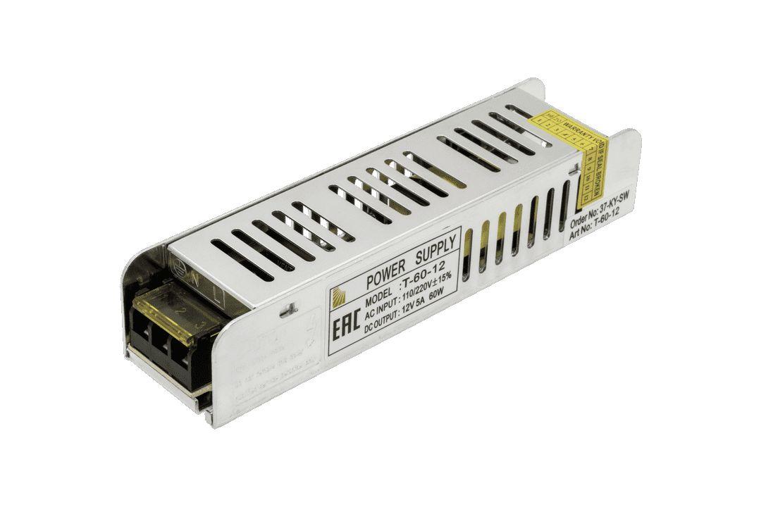Светодиодные лент Блок питания SWG IP20 5A, Серый серый металлические — фото 2