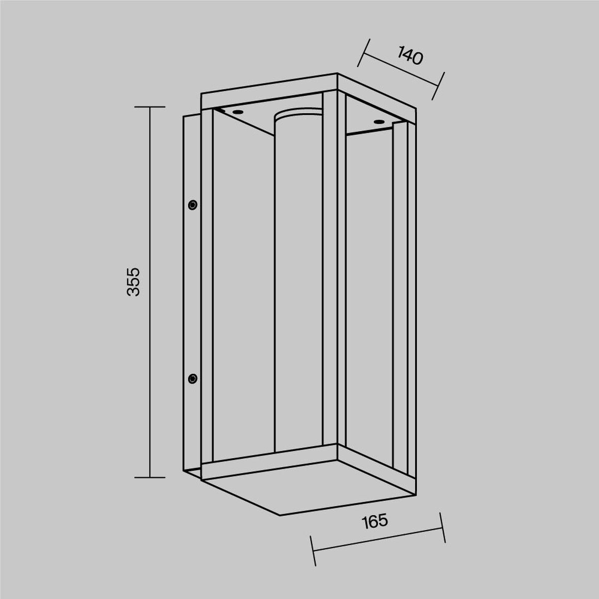 Уличное освещение Уличный настенный светодиодный светильник Maytoni Outdoor Expo O480WL-L12B3K, Черный черный металлические / алюминий — фото 2