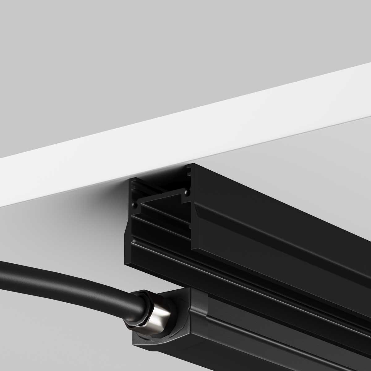 Трековые систем Уличная токоведущая лента Elasity IP 3м Maytoni Outdoor Elasity IP O-TR001-PL-L3 черный силикон — фото 6
