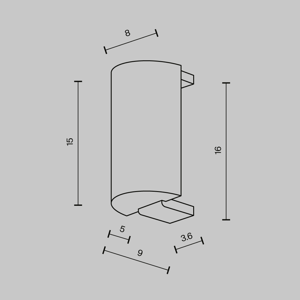 Трековые систем Заглушка торцевая для шинопровода Flarity,1 шт., платина Maytoni Technical FLARITY… бежевый алюминий / алюминий и пластик — фото 4